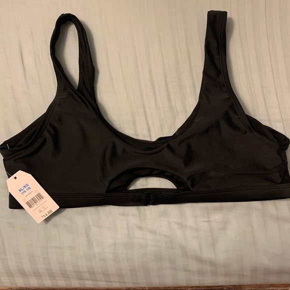 NWT Black Bikini Top - Picture 3 of 4